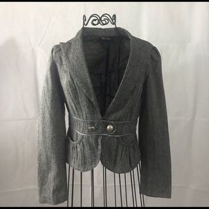 Odds N Evens Black and Grey Blazer, Sz. 3